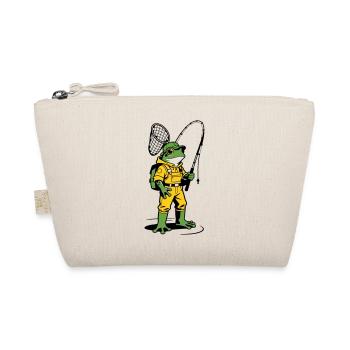 Frog Fisherman - Organic Pouch - nature - Front