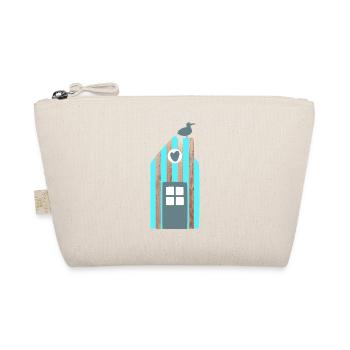Beach House Stripe Seagull Baltic Sea North Sea Sea - Organic Pouch - nature - Front