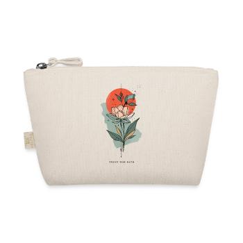 Ligne de fleurs devant le soleil rouge - Trousse biologique - nature - Devant