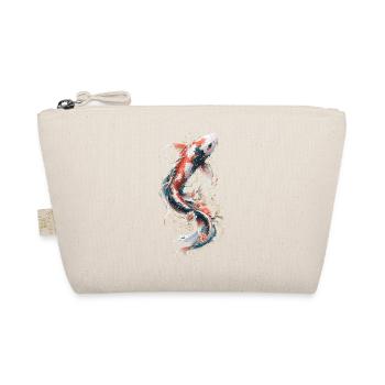 Florale Mechanische Koi - Bio-Täschchen - Natur - Vorne