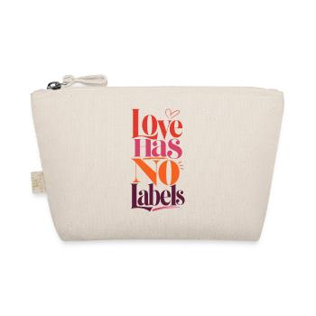 Love Has No Labels LGBTQ Statement Retro CSD Fans - Organic Pouch - nature - Front