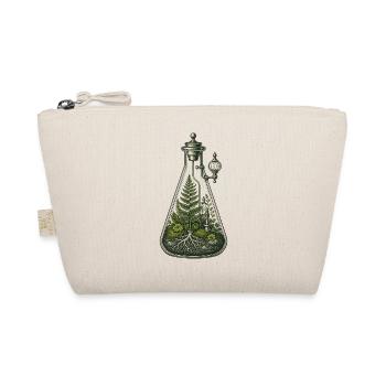 Botanical Beaker Terrarium Science Illustration - Organic Pouch - nature - Front