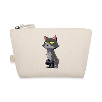 Katze Augenrollen Humor - Bio-Täschchen - Natur - Vorne