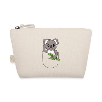 Koala in Brusttasche – süßes Tierdesign - Bio-Täschchen - Natur - Vorne