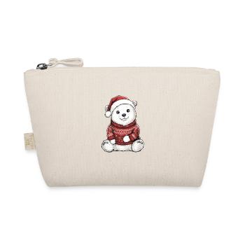 Polar Bear Christmas Comic - Organic Pouch - nature - Front