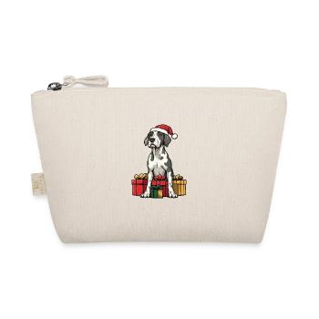 Dogue Allemand Chien Bande Dessinée de Noël - Trousse biologique - nature - Devant