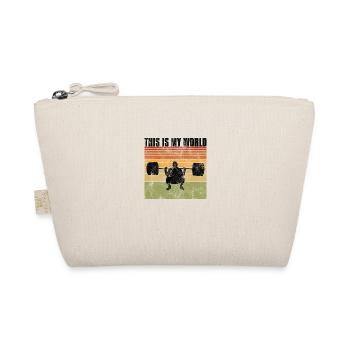 This is my world Bodybuilding Bodybuilder GYM - Organic Pouch - nature - Front