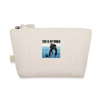 Curling is my world Curler Eisstockschießen - Organic Pouch - nature - Front