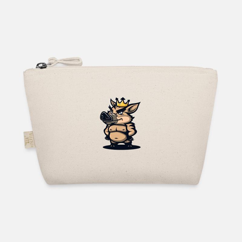 Cochon Bande Dessinée Couronne Sanglier Trousse biologique