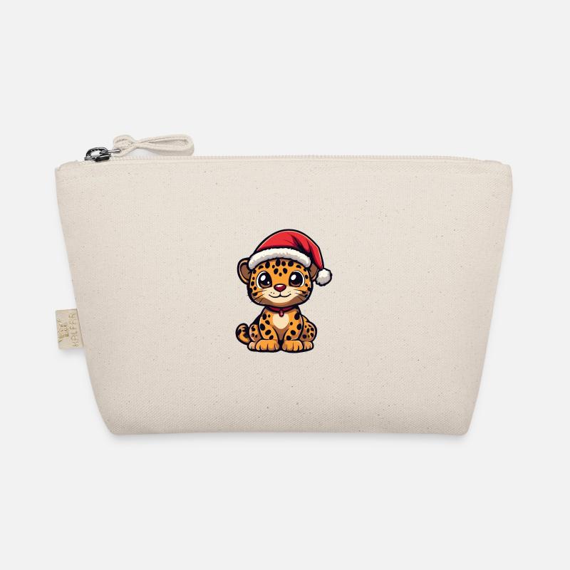 Léopard Weihnachten Noël Trousse biologique