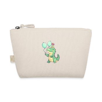 Alligator Birthday Baby - Organic Pouch - nature - Front