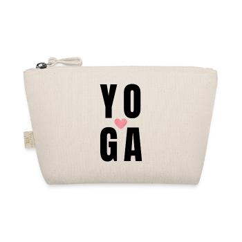 YOGA LOVE - Bio-Täschchen - Natur - Vorne