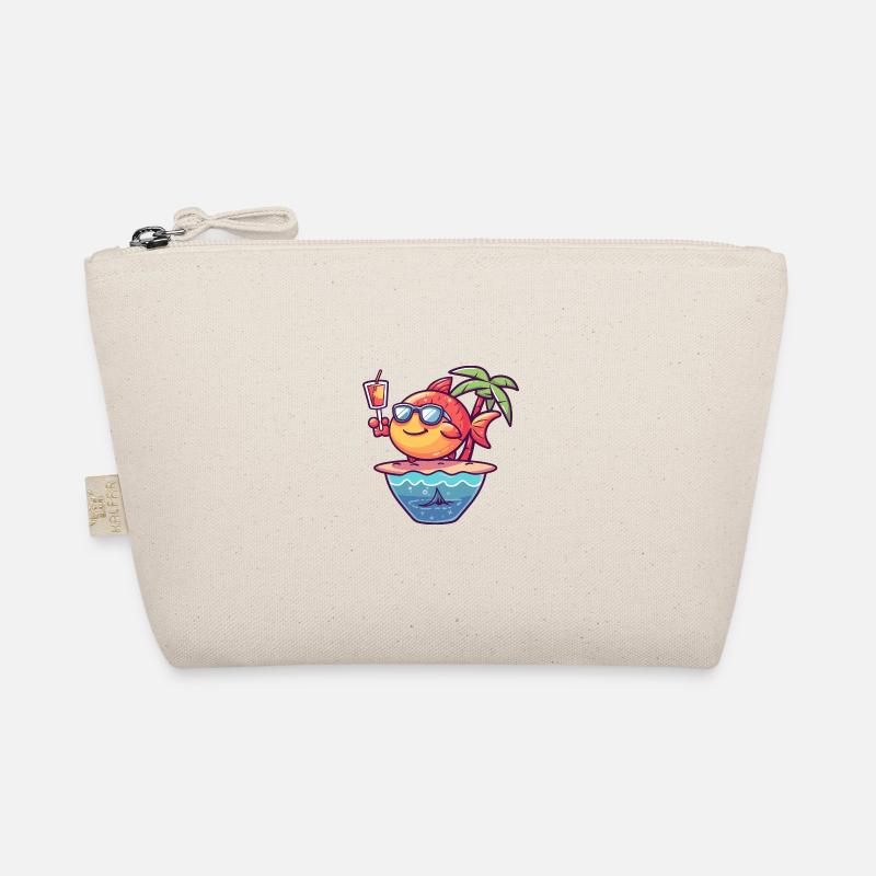 Fish Summer Ocean Comic Organic Pouch