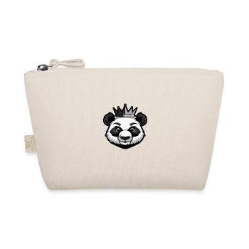 Panda Head Crown - Organic Pouch - nature - Front