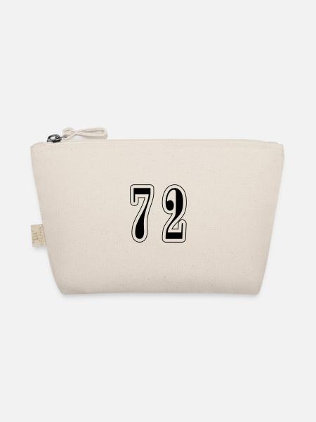 72 Number Symbol - Organic Pouch - nature - Front