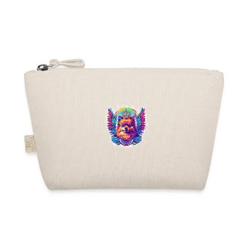 Pomeranian Dog Head Portrait Colorful - Organic Pouch - nature - Front