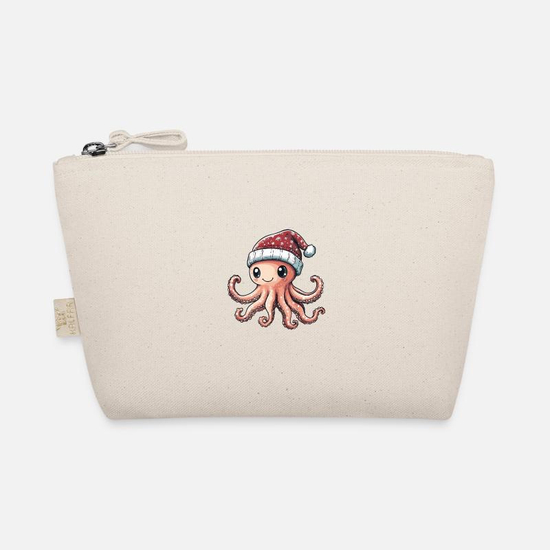 Octopus Christmas Comic Organic Pouch