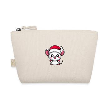Souris Noël Mignon - Trousse biologique - nature - Devant
