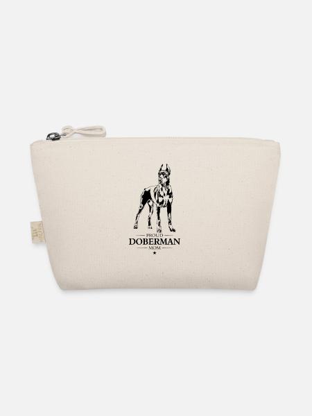Doberman Mom Hunde Hund Dobermann Wilsigns - Bio-Täschchen - Natur