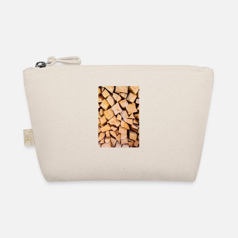 Stack of split beech wood Organic Pouch