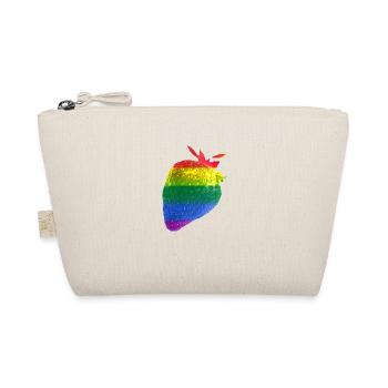 Fraise, coloré, popart, art, arc-en-ciel, LGBT - Trousse biologique - nature - Devant