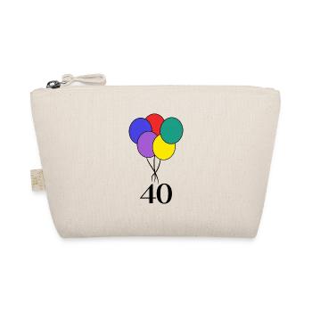 40. 40 ANS. 40e ANNIVERSAIRE. ANNIVERSAIRE 40 ANS. - Trousse biologique - nature - Devant