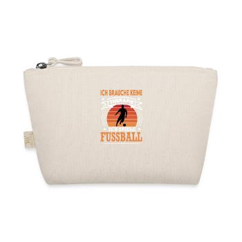 Fussball Fußball Spieler Verein Sport Vintage - Bio-Täschchen - Natur - Vorne