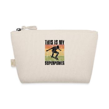Ceci est My Superpower Skateboard Skateboarder sk8 - Trousse biologique - nature - Devant