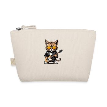Cat Rocker Katze HardRock Geschenk - Bio-Täschchen - Natur - Vorne