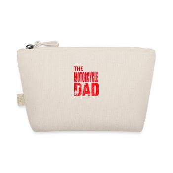 Motorrad Papa Biker Bike Spruch Walking Geschenk - Bio-Täschchen - Natur - Vorne