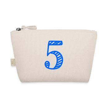 5 YEARS. 5th ANNIVERSARY. BIRTHDAY 5 YEARS. 5 - Organic Pouch - nature - Front