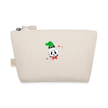 Panda,panda bear,bear, graffiti,christmas - Organic Pouch - nature - Front