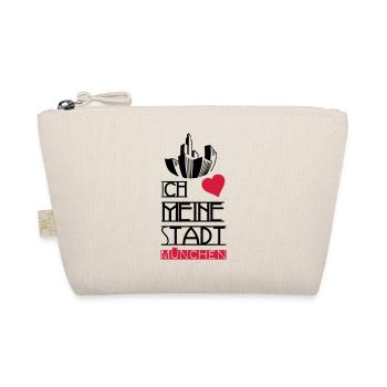 Stadt Liebe München Deutschland Spruch Geschenk - Bio-Täschchen - Natur - Vorne
