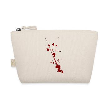 Blut Spritzer Splatter Halloween - Bio-Täschchen - Natur - Vorne