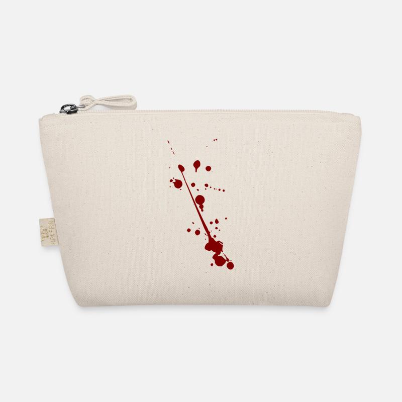 Blood splash splatter halloween Organic Pouch