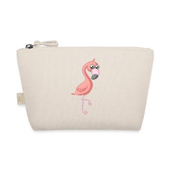 Sweet comic flamingo - Organic Pouch - nature - Front