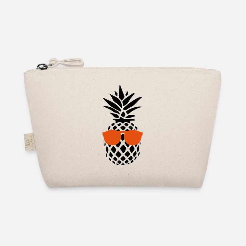 Coole Ananas - Ananas - Sonnenbrille - Sommer - Bio-Täschchen - Natur