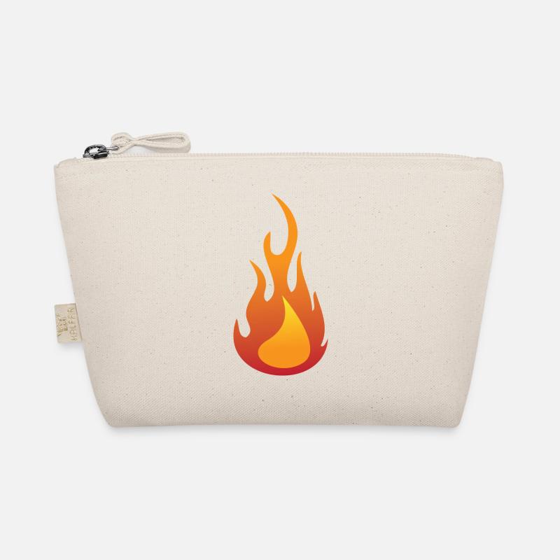 Feuer / Flamme - Bio-Täschchen - Natur