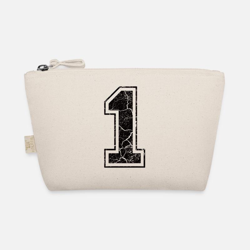 1 one eins black schwarz (uk) Organic Pouch