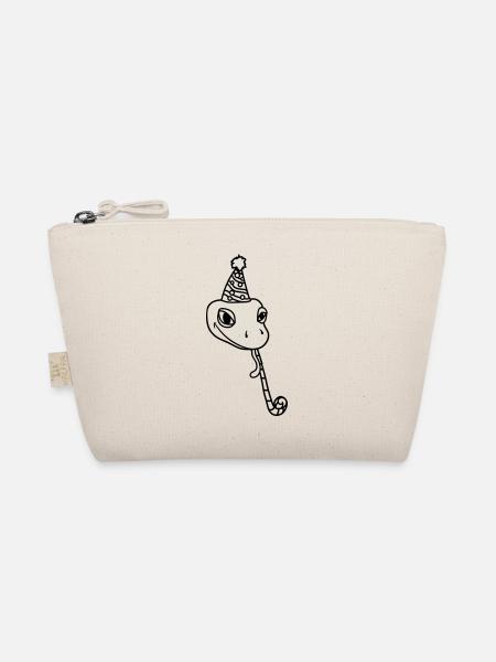 celebrate head birthday party gift snake ges - Organic Pouch - nature - Front