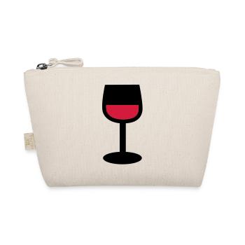 Wein Glas - Bio-Täschchen - Natur - Vorne