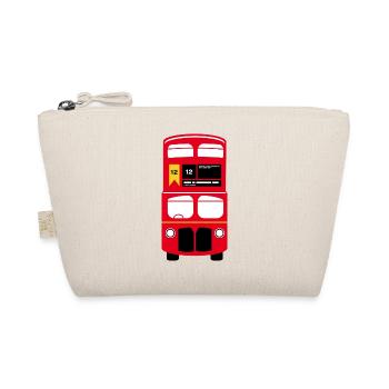 London Doppeldekcerbus Design - Organic Pouch - nature - Front