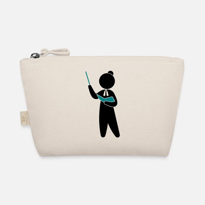 Ein Lehrer oder Professor schult sein Publikum Bio-Täschchen