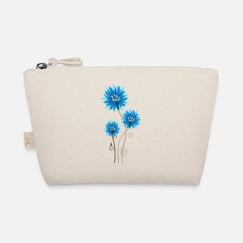 Beautiful Blue Flowers - Spring - Summer - Nature Organic Pouch