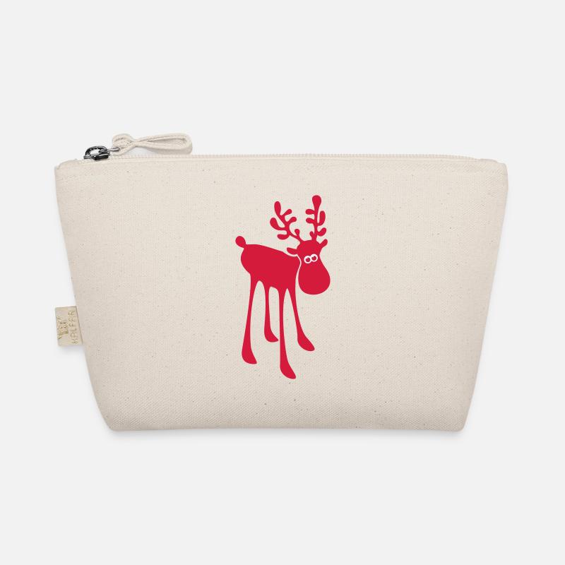 Moose reindeer antlers Christmas Rudolf Organic Pouch