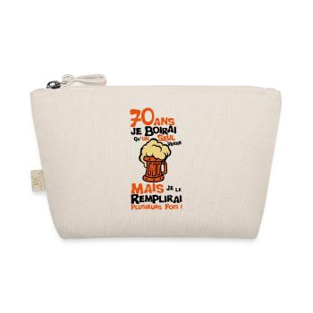 70 ans alcool anniversaire verre boirai - Trousse biologique - nature - Devant