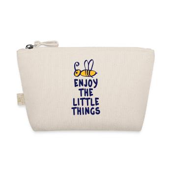 enjoy the little things 2c - Organic Pouch - nature - Front