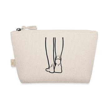 clipart feet legs run go beautiful s - Organic Pouch - nature - Front