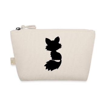 Fuchs Sillhouette / fox graphic - Bio-Täschchen - Natur - Vorne