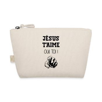 Jésus t'aime oui toi ! Religion Christ Dieu Humour - Trousse biologique - nature - Devant
